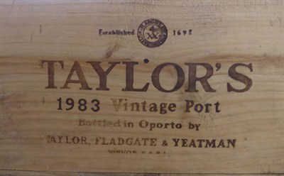 Lot 2195 - Taylor 1983, vintage port (x8), owc (eight bottles)