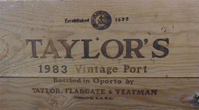 Lot 2196 - Taylor 1983, vintage port, owc (twelve bottles)