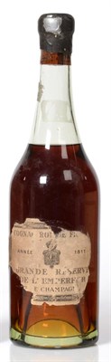 Lot 2211 - Cognac Roi de France Grande Réserve de L'Empereur 1811 U: 7cm from cork base, cork dated 1811,...