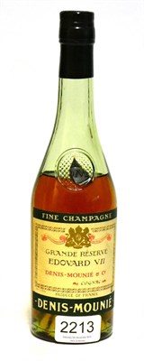 Lot 2213 - Denis-Mounie Grande Reserve Edouard VII Fine Champagne Cognac, no capactiy stated but presumed 35cl