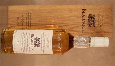 Lot 2239 - Bladnoch 10 Year Old Flora & Fauna 1st Edition, white cap, 70cl, 43%, in original wooden...