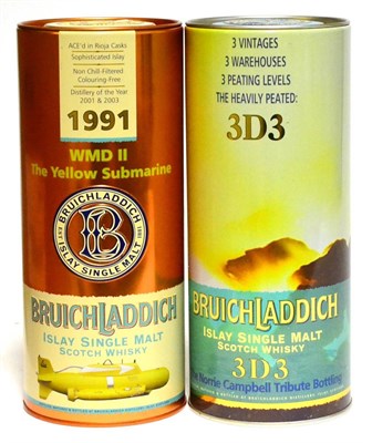 Lot 2254 - Bruichladdich WMDII The Yellow Submarine 1991 14 Year Old, 70cl, 46%, in original presentation tin