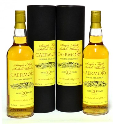 Lot 2257 - Caermory 20 Year Old Special Selection, cask 246, 70cl, 46.9%, in original tube (x2) (two bottles)