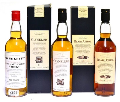 Lot 2258 - Clynelish 14 Year Old Flora and Fauna, 70cl, 43%; Blair Athol 12 Year Old Flora and Fauna,...