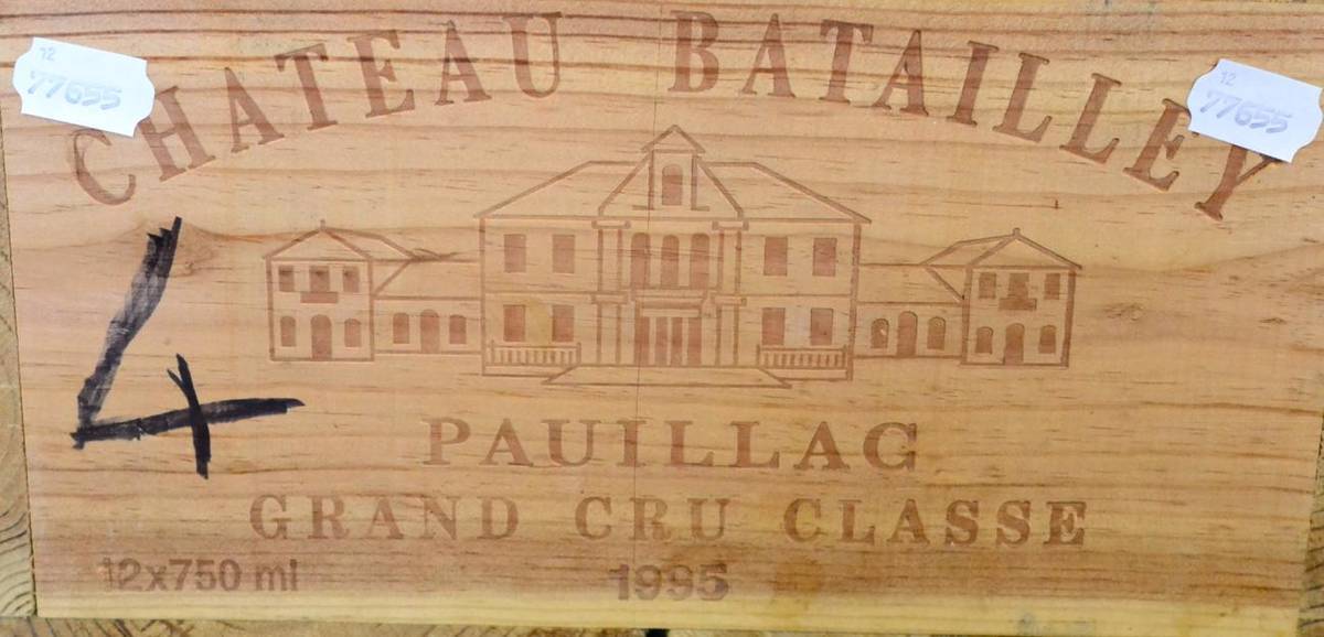 Lot 2007 - Chateau Batailley 1995, Pauillac, owc (twelve bottles)