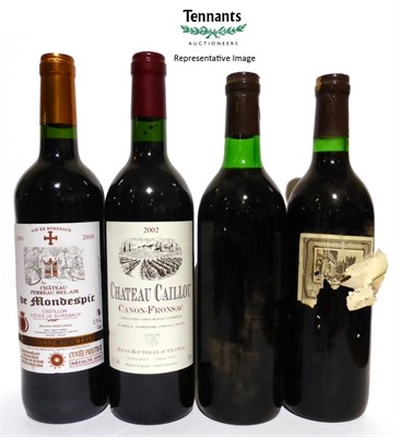 Lot 2024 - Chateau d'Angludet 1975, Margaux 1 no label, 1 label disintegrated); Chateau Caillou 2002,...
