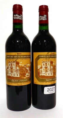 Lot 2027 - Chateau Ducru Beaucaillou 1988, St Julien (x2) (two bottles) U: into neck
