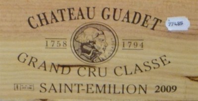 Lot 2033 - Chateau Guadet 2009, Saint-Emilion Grand Cru Classe, owc (twelve bottles) **subject to VAT