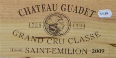 Lot 2034 - Chateau Guadet 2009, Saint-Emilion Grand Cru Classe, owc (twelve bottles) **subject to VAT