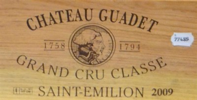Lot 2035 - Chateau Guadet 2009, Saint-Emilion Grand Cru Classe, owc (twelve bottles) **subject to VAT