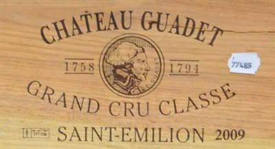 Lot 2036 - Chateau Guadet 2009, Saint-Emilion Grand Cru Classe, owc (twelve bottles) **subject to VAT