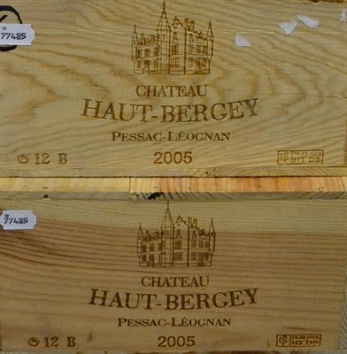 Lot 2037 - Chateau Haut-Bergey 2005, Pessac-Leognan (x18) (eighteen bottles) **subject to VAT