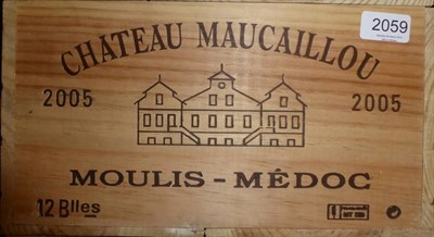 Lot 2059 - Chateau Maucaillou 2005, Moulis-en-Medoc (x12) (twelve bottles)