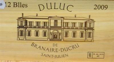 Lot 2083 - Duluc de Branaire-Ducru 2009, Saint-Julien, owc (twelve bottles) **subject to VAT