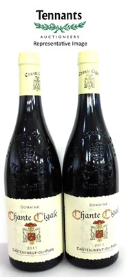 Lot 2101 - Domaine Chante Cigale Chateauneuf du Pape 2011 (x6) (six bottles)