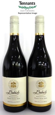 Lot 2129 - Babich Wines Pinot Noir 2014, Marlborough, New Zealand (x12) (twelve bottles)