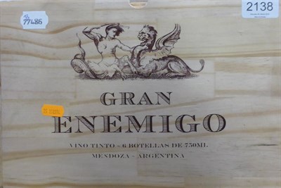 Lot 2138 - Bodega Aleanna 'Gran Enemigo' 2010, Mendoza, Argentina, half case, owc (six bottles)