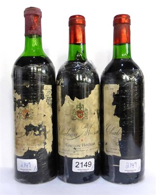 Lot 2149 - Chateau Musar Gaston Hochar, Bekaa Valley, Lebanon (x3) (three bottles) U: into neck, very bin...