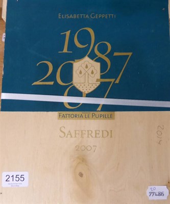 Lot 2155 - Fattoria Le Pupille Elisabetta Geppetti 'Saffredi' Maremma Toscana 2007, Tuscany, Italy, half case