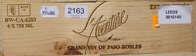 Lot 2163 - L'Aventure Estate Cuvee 2013, Paso Robles, USA, half case, oc (six bottles)