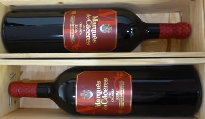 Lot 2164 - Marques de Caceres Crianza 2011, Rioja DOCa, Spain, double magnum, owc (two double magnums)