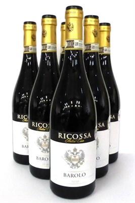 Lot 2172 - Ricossa Antica Casa Barolo DOCG 2010, Piedmont, Italy (x6) (six bottles)