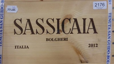 Lot 2176 - Tenuta San Guido Sassicaia Bolgheri 2012, Tuscany, Italy, half case, owc (six bottles)