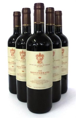 Lot 2177 - Tenute Cisa Asinara Marchesi di Gresy Merlot da Solo Monferrato 2008, Piedmont, Italy (x6) (six...