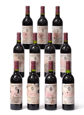 Lot 2183 - Vega Sicilia Tinto Valbuena 5 1995, Ribera del Duero, Spain (x11) (eleven bottles) U: into...