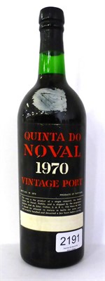 Lot 2191 - Quinta Do Noval 1970, vintage port U: into neck