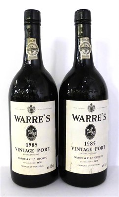 Lot 2195 - Warre 1985, vintage port (x2) (two bottles)