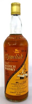 Lot 2227 - Clynelish 12 Year Old - Old Style Orange and Claret Label, Ainslie & Heilbron Distillers Ltd,...