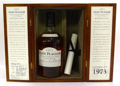 Lot 2229 - Glen Flagler 1973, bottled 2003, 70cl, 46%, in original presentation case with certificate...