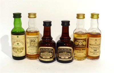 Lot 2257 - Miniatures: Lagavulin 12 Year Old White Horse Distillers; The Macallan 1964; Connoisseurs...