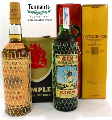 Lot 2283 - A Mixed Parcel Including: Glenmorangie 10 Year Old; Glenfiddich; HINE; Martell; Dimple;...