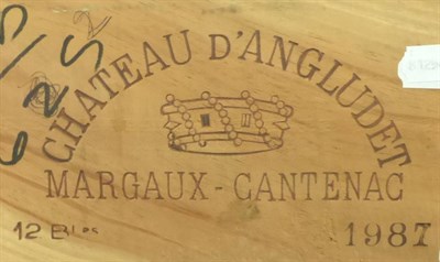 Lot 2025 - Chateau d'Angludet 1987, Margaux, owc (twelve bottles)
