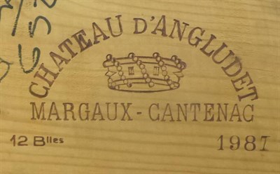 Lot 2026 - Chateau d'Angludet 1987, Margaux, owc (twelve bottles)