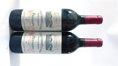 Lot 2044 - Chateau Grand Puy Lacoste 1990, Pauillac (x2) (two bottles) U: high fill, slightly bin soiled