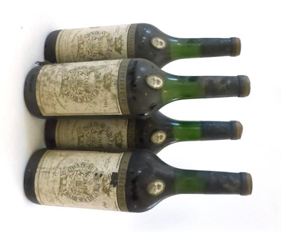Lot 2046 - Chateau Gruad Larose 1961, St Julien (x4) (four bottles) U: 4-5.5cm from base of capsule, bin...