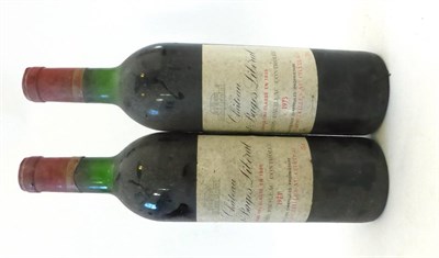 Lot 2049 - Chateau Haut Bages Liberal 1973, Pauillac (x2) (two bottles) U: upper shoulder, bin soiled labels