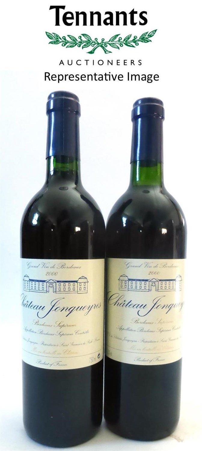 Lot 2054 - Chateau Jonqueyres 2000, Bordeaux Superieur, oc (twelve bottles)