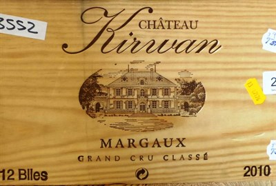 Lot 2055 - Chateau Kirwan 2010, Margaux, owc (twelve bottles)