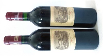 Lot 2070 - Chateau Lafite Rothschild 1986 & 1987, Pauillac (two bottles) U: into neck/high fill