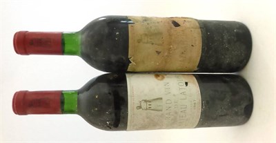 Lot 2079 - Chateau Latour 1967, Pauillac (x2) (two bottles) U: top shoulder, one very poor label