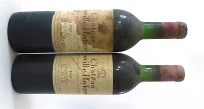 Lot 2082 - Chateau Leoville Poyferre 1967, St Julien (x2) (two bottles) U: top shoulder, bin soiled and...