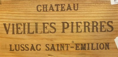 Lot 2100 - Chateau les Vieilles Pierres 1971, Lussac-Saint-Emilion, owc (twelve bottles)