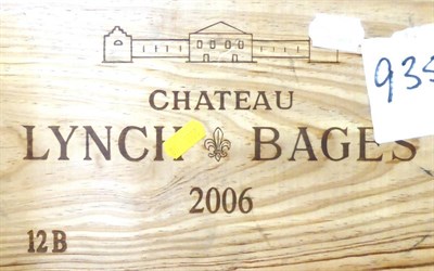 Lot 2108 - Chateau Lynch-Bages 2006, Pauillac, owc (twelve bottles)