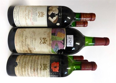 Lot 2121 - Chateau Mouton Rothschild 1975 Magnum; 1986 (x2); 1972 (x3), Pauillac (a magnum and five...