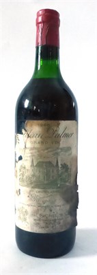 Lot 2126 - Chateau Palmer 1966, Margaux U: upper/top shoulder (curved neck), bin soiled and torn label