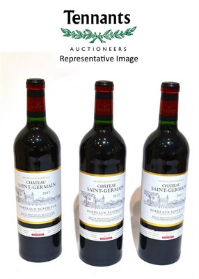 Lot 2141 - Chateau Saint Germain 2013, Bordeaux (x12) (twelve bottles)